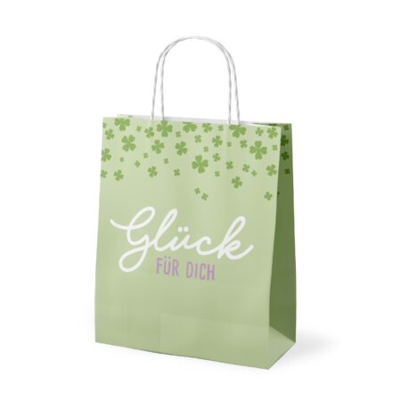 Geschenktüte Happy Greetings "Glück für Dich"