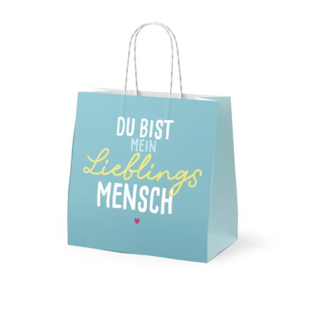 Mini-Geschenktüte Happy Greetings "Du bist mein Lieblingsmensch"