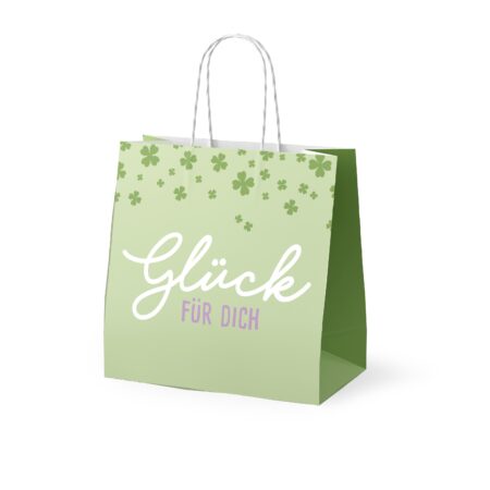 Mini-Geschenktüte Happy Greetings "Glück für Dich"