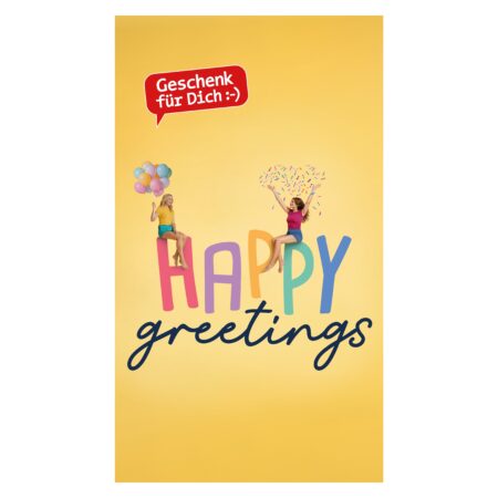 Banner 50x80cm Happy Greetings