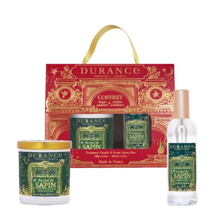 Geschenkset Duftkerze 180g + Raumspray 100ml Am Tannenbaum