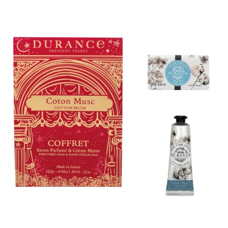 Geschenkset Körperpflege Seife 125g + Handcreme 30ml Baumwollblüte