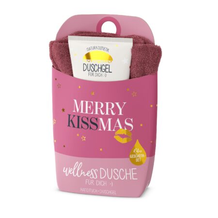 Geschenkset Wellnessdusche Merry Kissmas "Merry Kissmas"