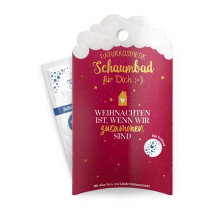 Schaumbad 40ml Schöne Weihnachten "Weihnachten ist,wenn..." (Haus)