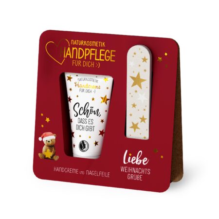 Handpflegeset Happy Christmas "Liebe Weihnachtsgrüsse" (Bär)
