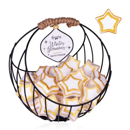 Badefizzer WINTER GLAMOUR in Sternform, 30g