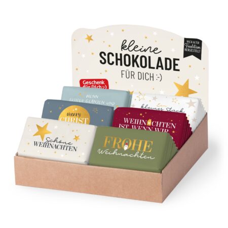 Schokolade 40g Schöne Weihnachten im Display MIX
