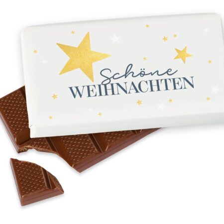 Schokolade 40g Schöne Weihnachten "Schöne Weihnachten" (Stern)