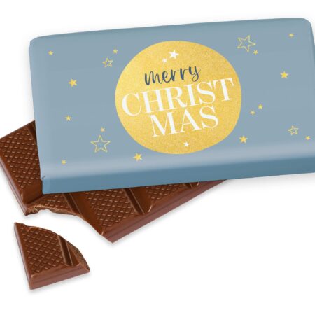 Schokolade 40g Schöne Weihnachten "Merry Christmas" (Kugel)