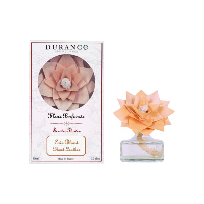 Raumduft 100ml mit Holzblume Helles Leder