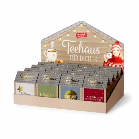 Teehaus Happy Christmas im Display MIX