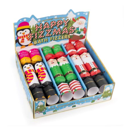 Badefizzer 3x40g im Display Kids 'Happy Fizzmas'