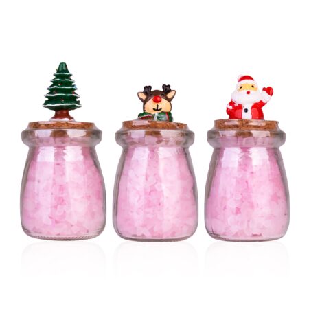 Badesalz HELLO WINTER in Glas mit Korkverschluss 125g