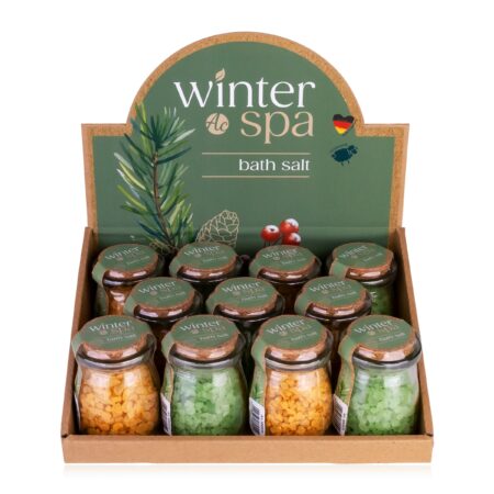 Badesalz WINTER SPA in Glas mit Korkverschluss, 125g