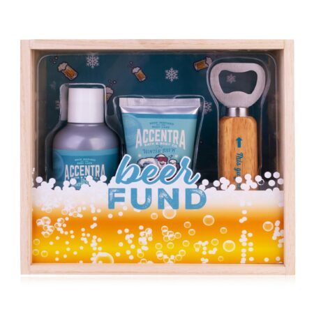 Geschenkset MEN'S COLLECTION WINTER EDITION in Spardose aus Holz
