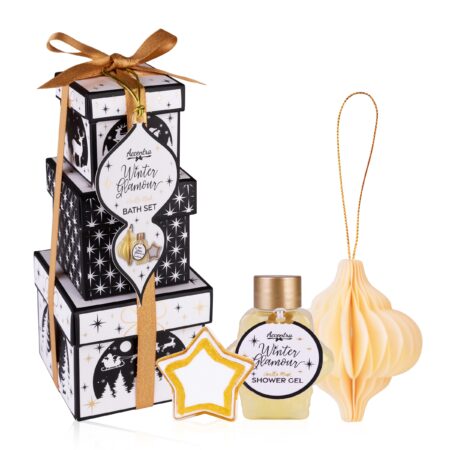 Badeset WINTER GLAMOUR in Geschenkboxen