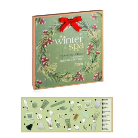 Adventskalender WINTER SPA in quadratischer Box