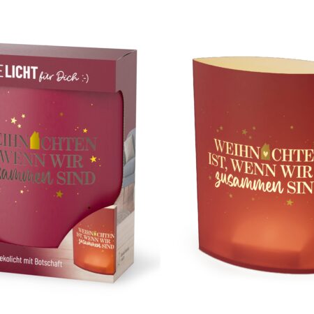 Poesielicht Schöne Weihnachten "Weihnachten ist, wenn…" (Haus)