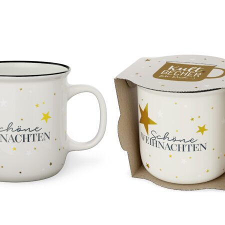 Kultbecher 250 ml Schöne Weihnachten "Schöne Weihnachten" (Stern)