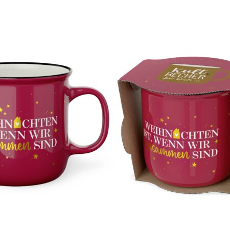 Kultbecher 250ml Schöne Weihnachten "Weihnachten ist, wenn…" (Haus)