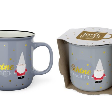 Kultbecher 250ml Happy Christmas "Schöne Weihnachten" (Zwerg)