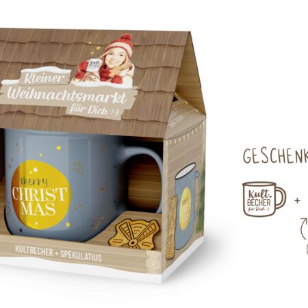 Kleiner Weihnachtsmarkt Schöne Weihnachten "Merry Christmas" (Kugel)