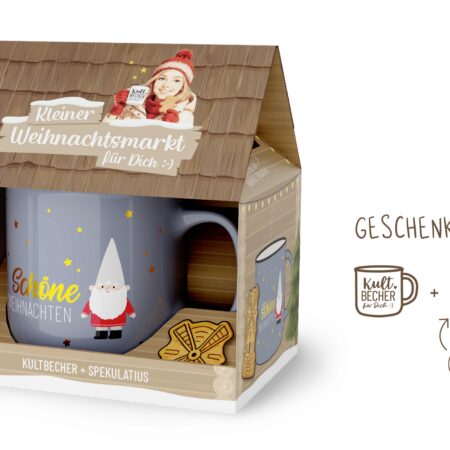 Kleiner Weihnachtsmarkt Happy Christmas "Schöne Weihnachten" (Zwerg)