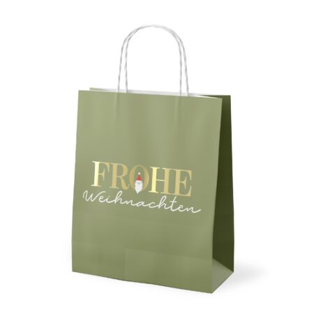 Geschenktüte Schöne Weihnachten"Frohe Weihnachten" (Santa)