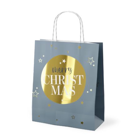 Geschenktüte Schöne Weihnachten "Merry Christmas" (Kugel)