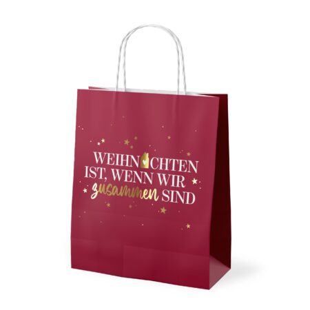 Geschenktüte Schöne Weihnachten "Weihnachten ist, wenn…" (Haus)