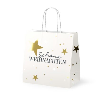 Mini-Geschenktüte Schöne Weihnachten "Schöne Weihnachten" (Stern)