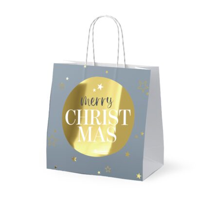 Mini-Geschenktüte Schöne Weihnachten "Merry Christmas" (Kugel)