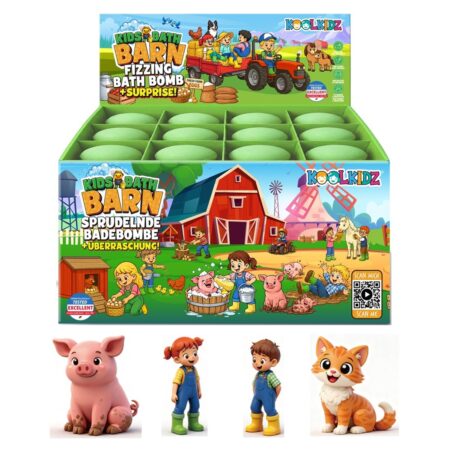 Badebombe KOOLKIDZ mit Spielzeugüberraschung "Bath Barn", 150g
