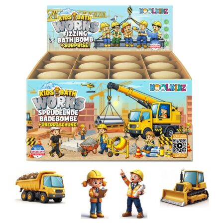 Badebombe KOOLKIDZ mit Spielzeugüberraschung "Bath Works", 150g