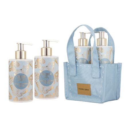 Flüssigseife & Duschgel 2x250ml Blue Butterfly