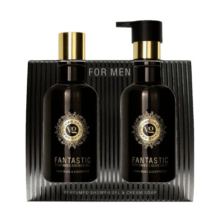 Flüssigseife & Duschgel 2x300ml Dark Musk & Cedarwood Fantastic
